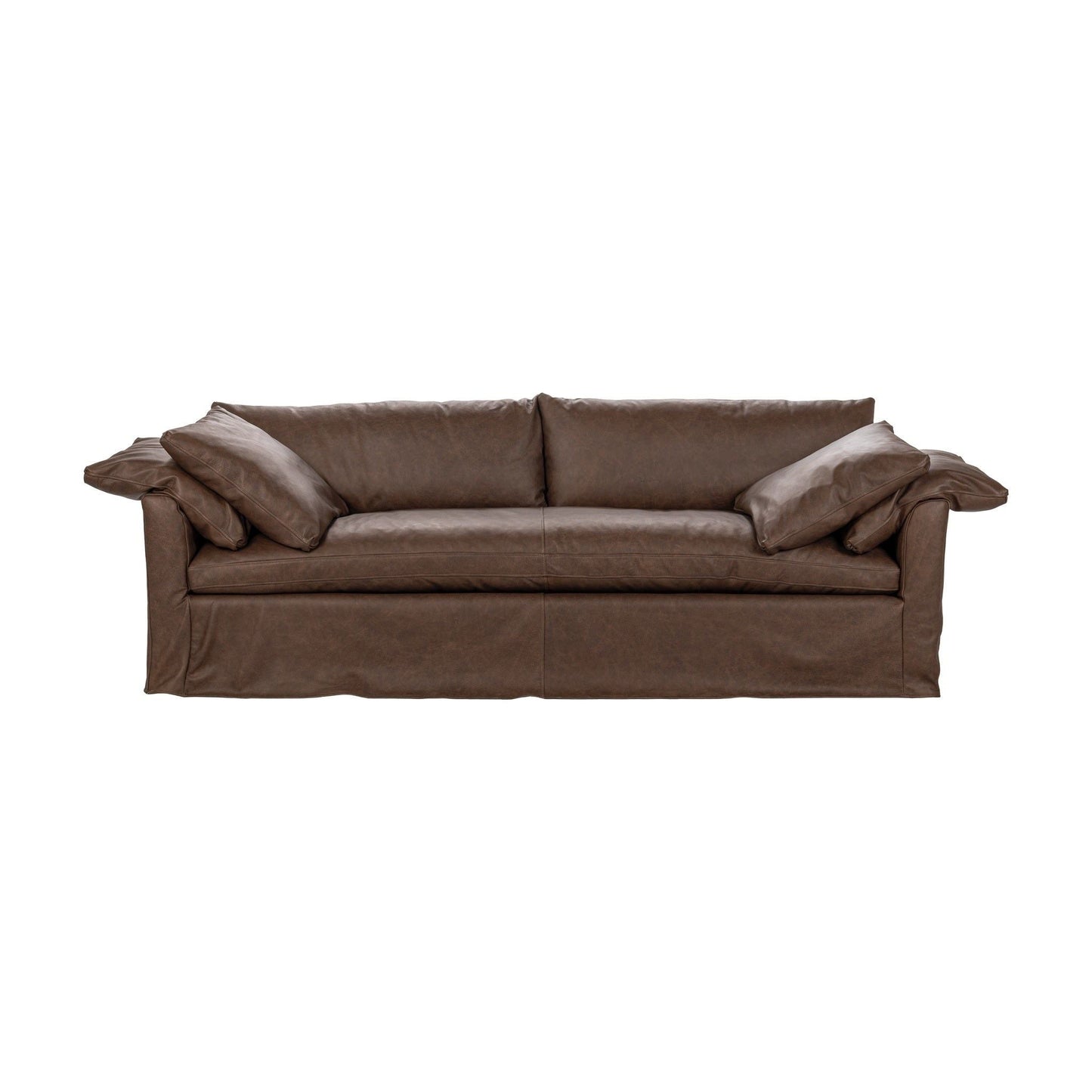 Cassiano - Leather Slip Cover Sofa - El Paso