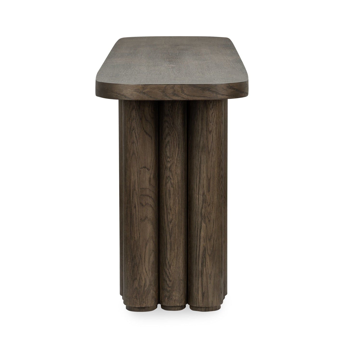 Tiber - Oak Wood 90 Console Table - Toasted Brown