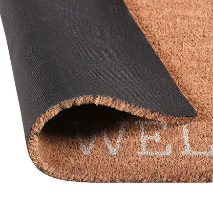 Doormats - Daisy Welcome Doormat - Ivory Multi/Natural
