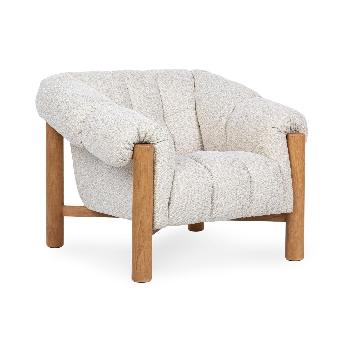 Sansa - Upholstered Accent Chair - Cream