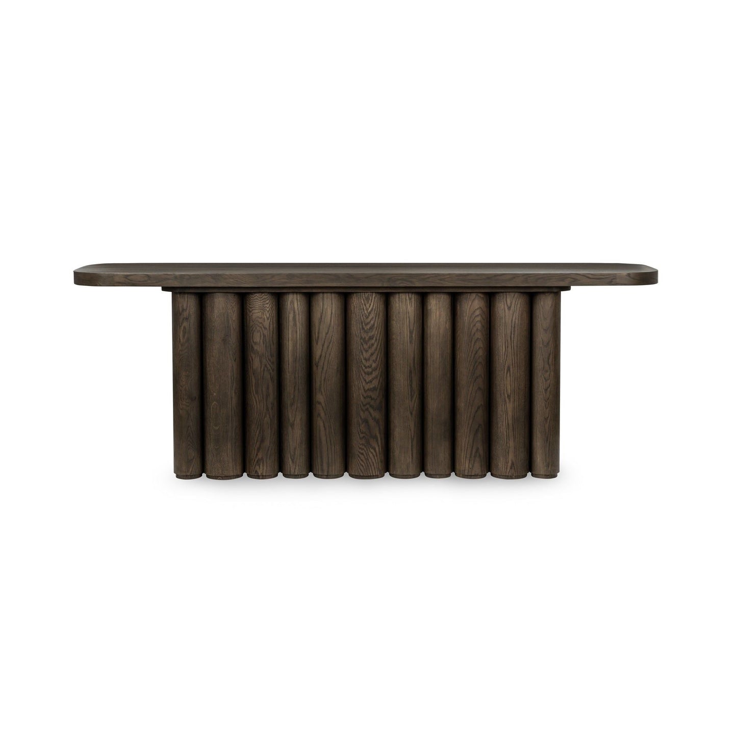 Tiber - Oak Wood 90 Console Table - Toasted Brown