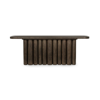 Tiber - Oak Wood 90 Console Table - Toasted Brown
