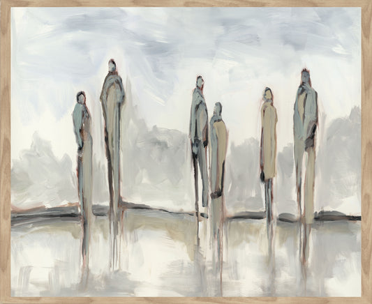Stance - 48 x 72 Painting By Buddy Whitlock - Light Blue