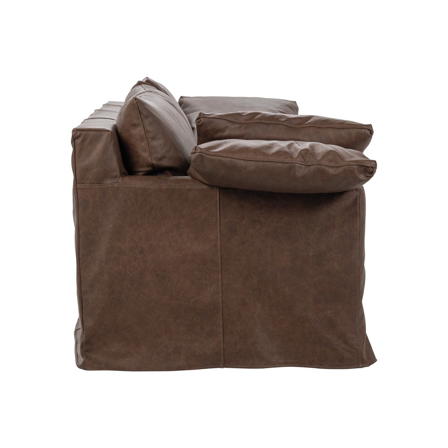 Cassiano - Leather Slip Cover Sofa - El Paso